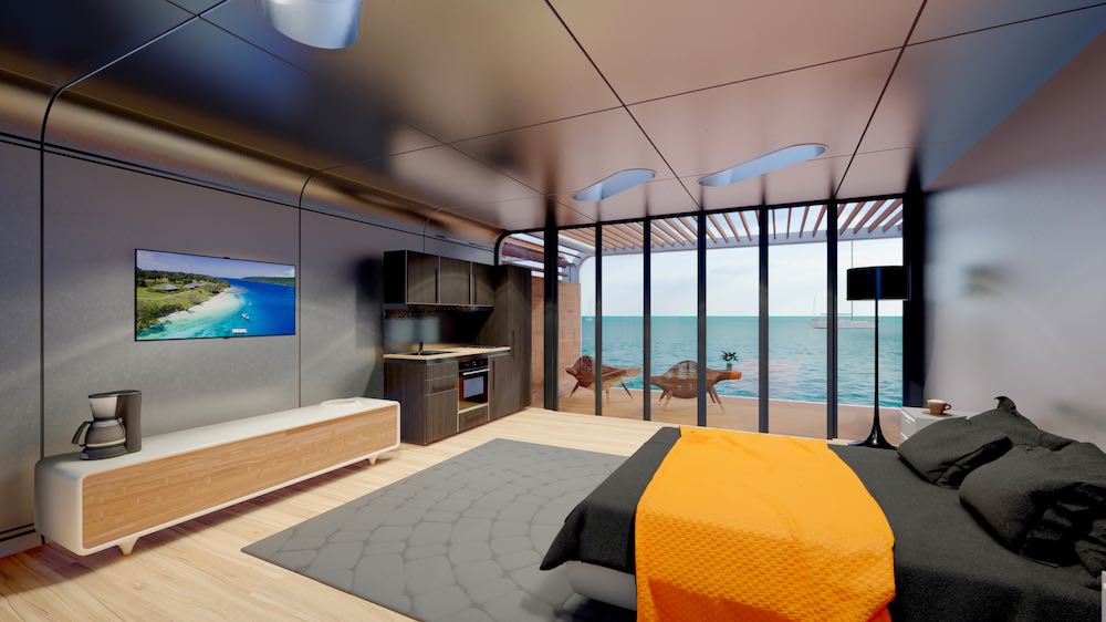 Satoshi Island Module bedroom